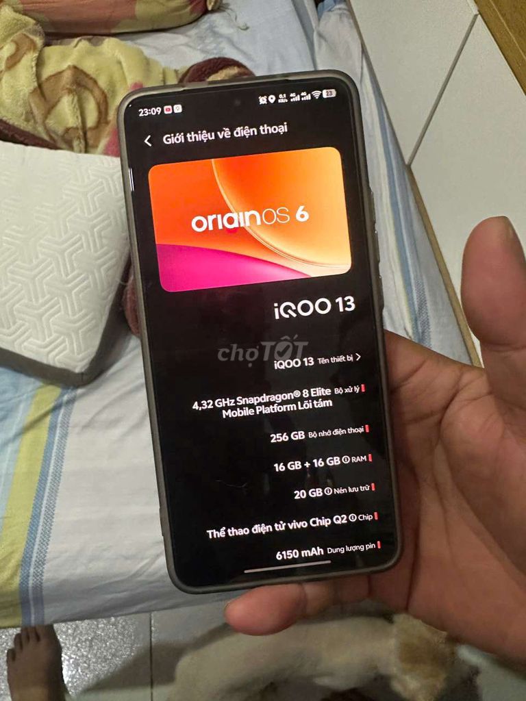 iQOO 13 16GB/256GB Xám. Mua bán Điện thoại tại Quận Tân Bình Tp Hồ Chí Minh được đăng bởi Hoa Giấy hình 1