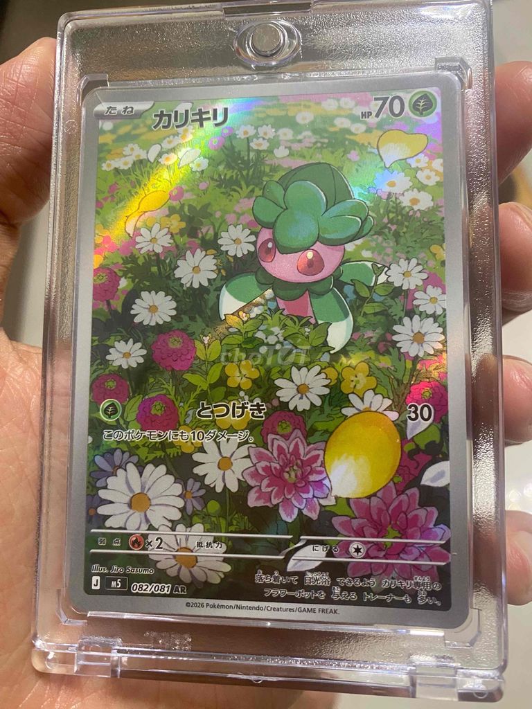 🌸 [JP TCG] Thẻ Bài Pokemon Karikiri (Fomantis) 082