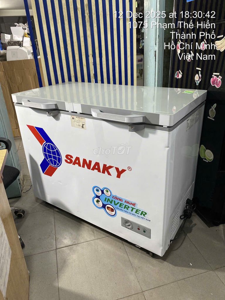 Tủ đông Sanaky Inverter 235 lít tiết kiệm điện. Mua bán Tủ lạnh tại Quận 1 Tp Hồ Chí Minh được đăng bởi QUANG PHÁT hình 1