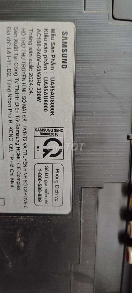Tivi Samsung 85 inch - SX  2024. Mua bán Tivi, Âm thanh tại Quận Hai Bà Trưng Hà Nội được đăng bởi Mr Hung hình 1
