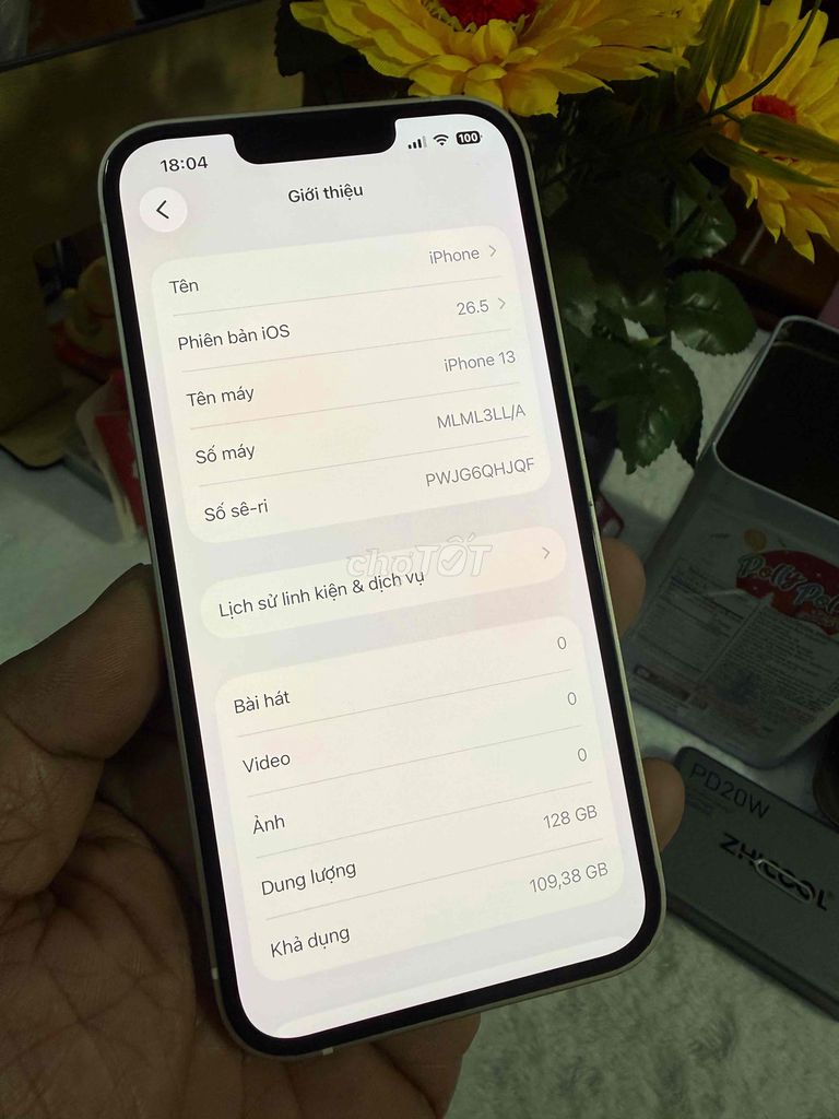 iPhone 13 128GB Trắng 99%. Mua bán Điện thoại tại Thành phố Biên Hòa Đồng Nai được đăng bởi thanh hình 1