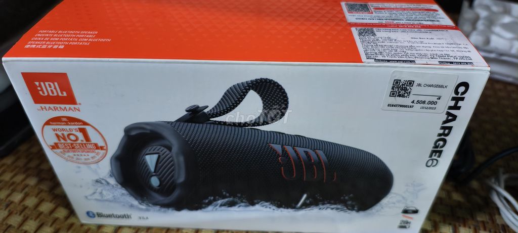 Loa Bluetooth JBL Charge 6 Đen Mới. Mua bán Tivi, Âm thanh tại Quận 6 Tp Hồ Chí Minh được đăng bởi Anh dũng hình 1