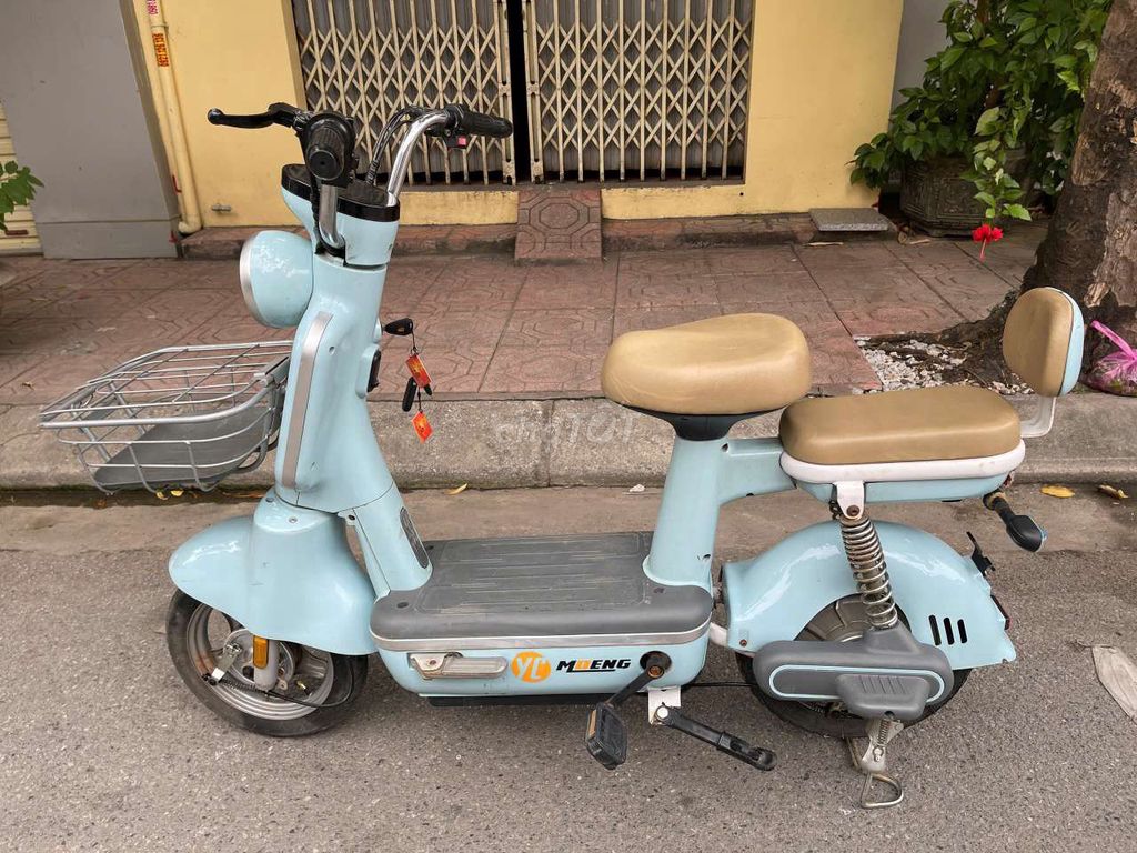 Xe đạp điện MLENG Xanh nhạt. Mua bán Xe điện tại Quận Hồng Bàng Hải Phòng được đăng bởi Bánh Bao hình 1