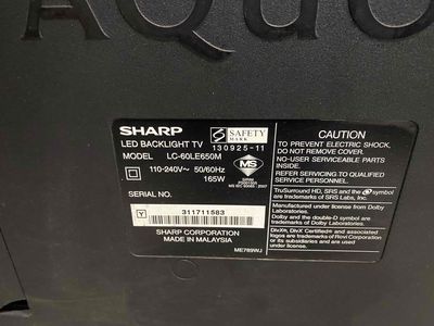tivi sharp 60” full hd.. Mua bán Tivi, Âm thanh tại Quận 7 Tp Hồ Chí Minh được đăng bởi Hung nguyen hình 1