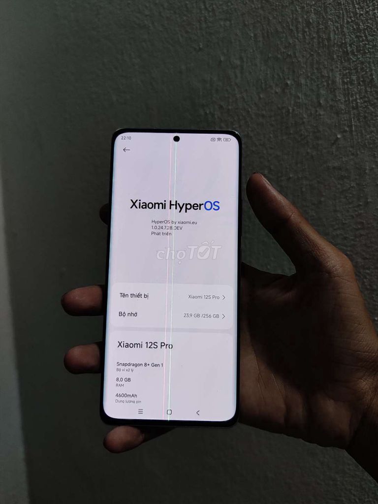Xiaomi 12S Pro 256GB. Mua bán Điện thoại tại Quận Bình Thuỷ Cần Thơ được đăng bởi KengBu hình 1