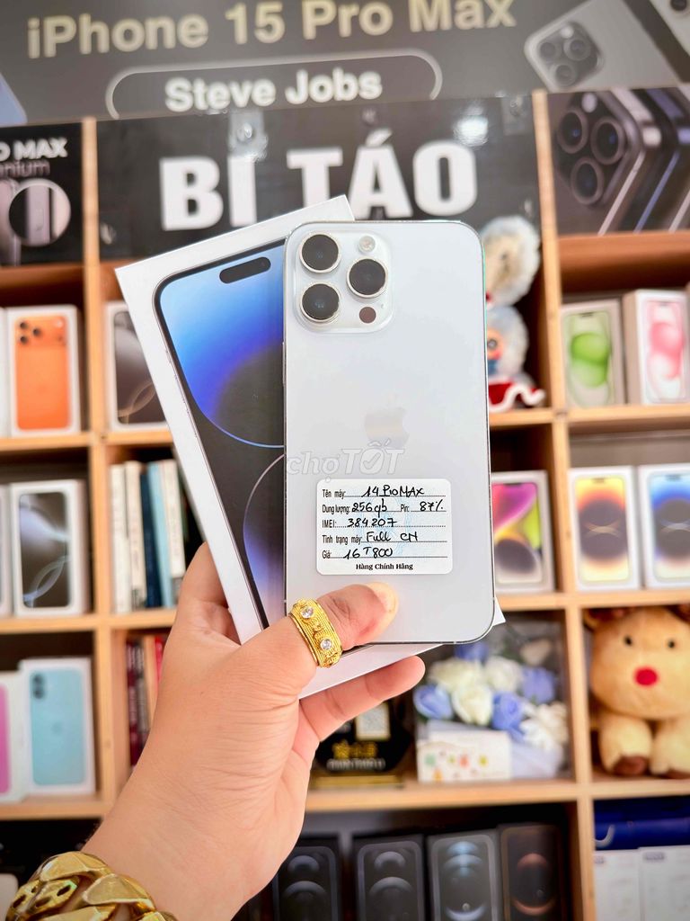 Apple iPhone 14 Pro Max 256GB Silver. Mua bán Điện thoại tại Thành phố Long Xuyên An Giang được đăng bởi Bi Táo Store hình 1