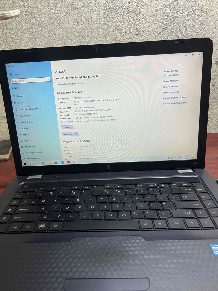 Em cần bán laptop HP Core i3 6GB/500GB. Mua bán Laptop tại Huyện Định Quán Đồng Nai được đăng bởi Anh Hai Lúa hình 1