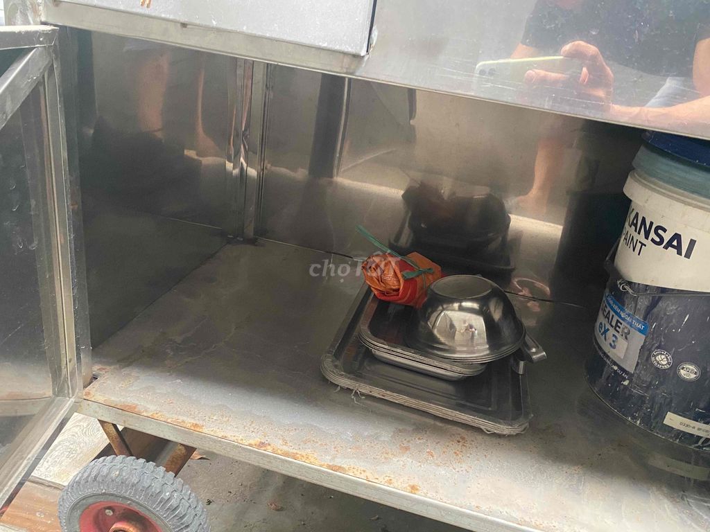Tủ Bán Hàng Bún Bánh Mì Cao 1m8 Ngang 1m8