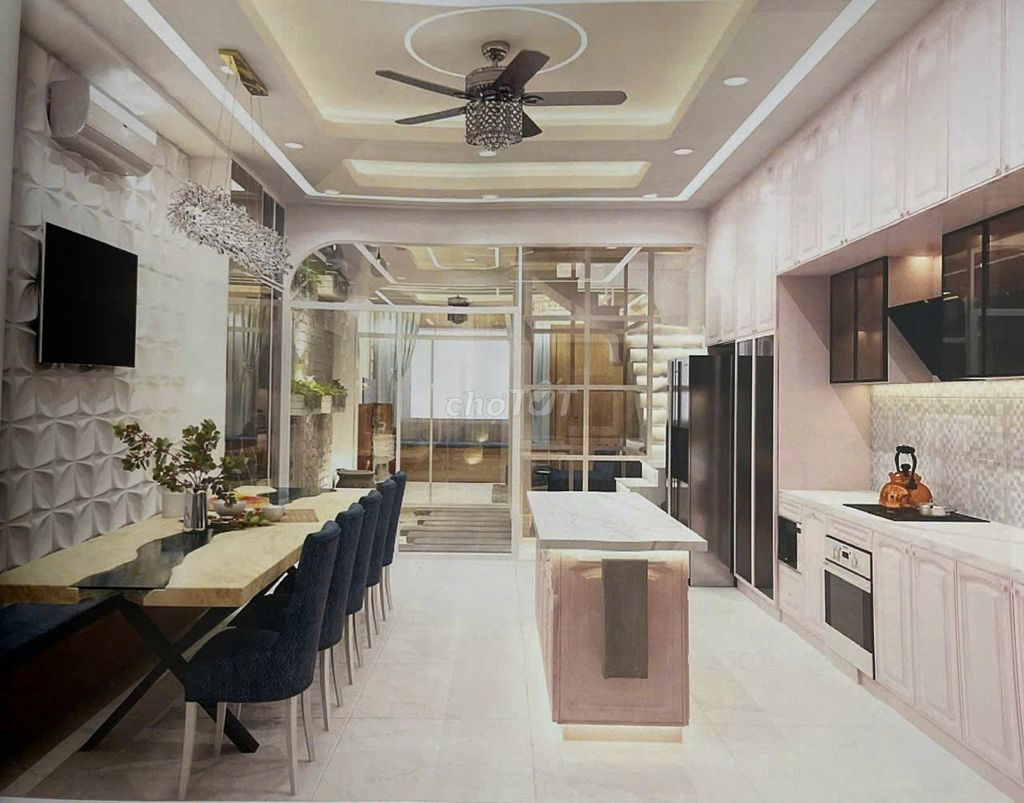 Cần tiền bán gấp nhà đẹp nội thất cao cấp khu dân cư DA Khang Điền - ảnh 4