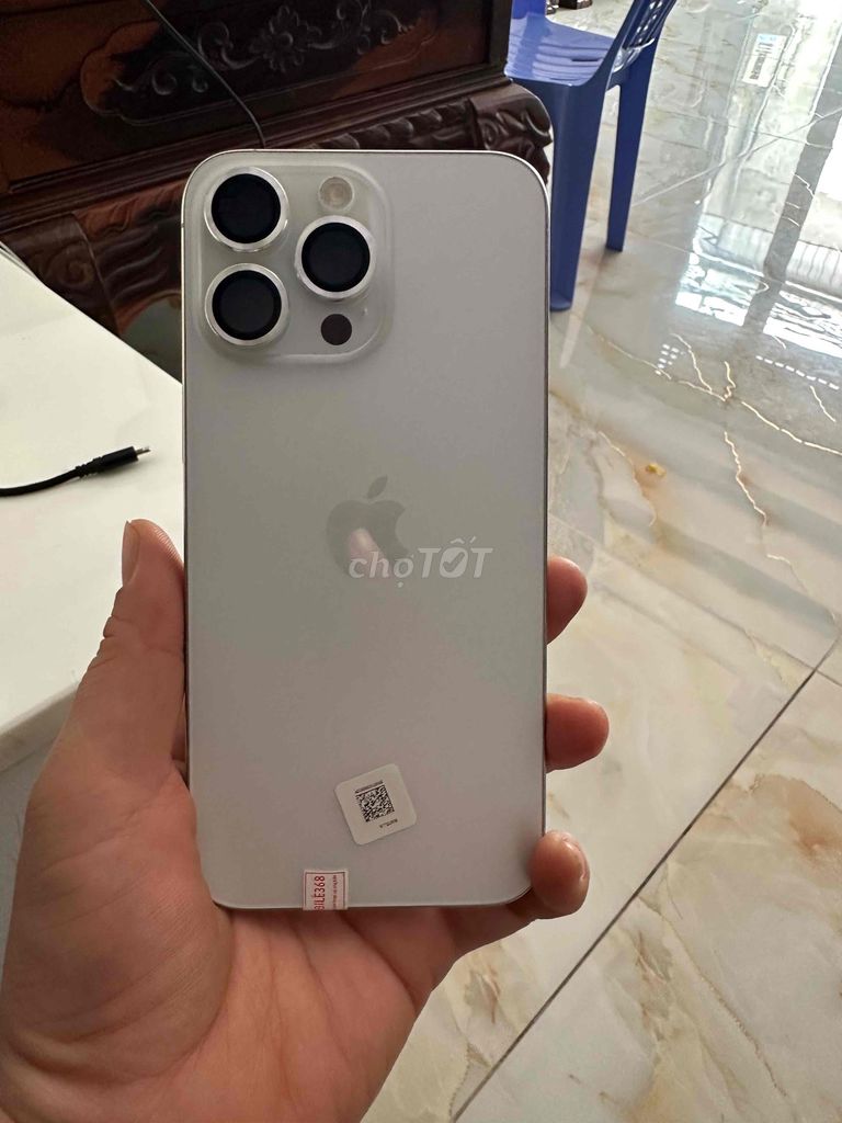 iPhone 15 Pro Max 256GB Trắng Mỹ Zin. Mua bán Điện thoại tại Huyện Hóc Môn Tp Hồ Chí Minh được đăng bởi Nguyễn Thị Ngoan hình 1