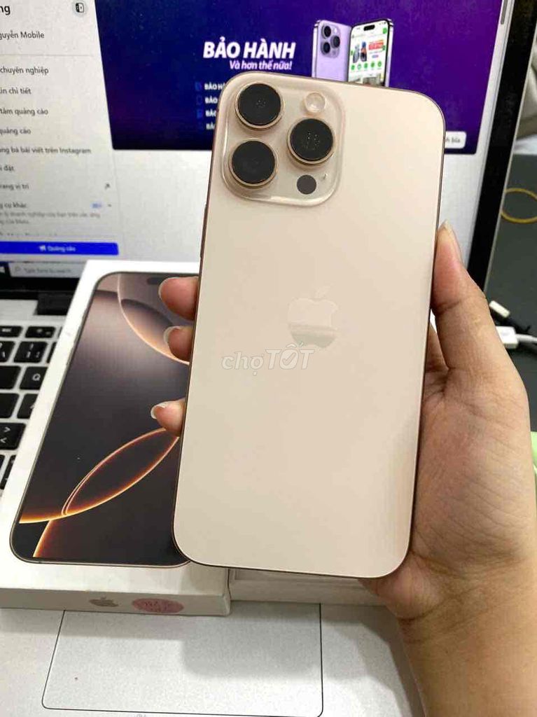 Iphone 16PM 256G Gold -  ZA/A- Pin 89%. Mua bán Điện thoại tại Quận 3 Tp Hồ Chí Minh được đăng bởi Tuấn Nguyễn hình 1