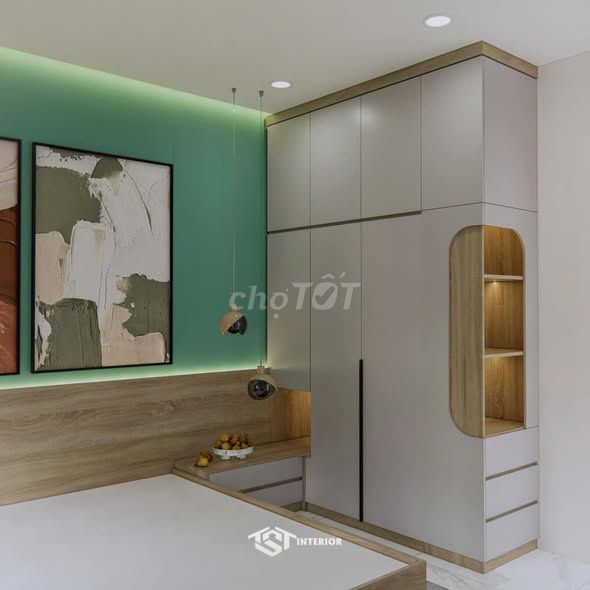 Thiết kế nội thất phòng ngủ hiện đại. Dịch vụ tại Quận Hải Châu Đà Nẵng được đăng bởi Nội thất tủ bếp TST hình 1