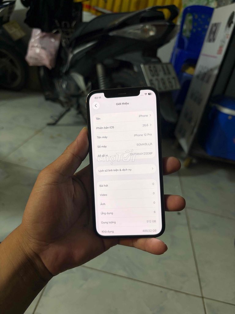 Apple iPhone 12 Pro 512GB Xanh 88%. Mua bán Điện thoại tại Thành phố Vị Thanh Hậu Giang được đăng bởi máy củ giá tốt  hình 1