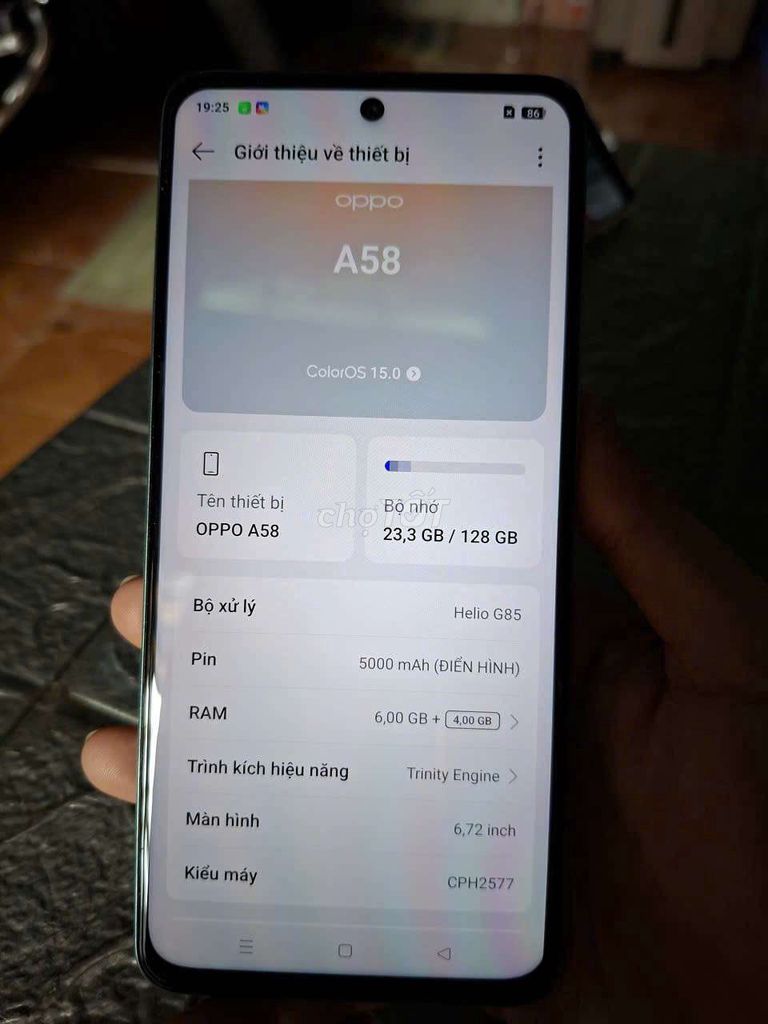 OPPO A58 6GB/128GB Xanh Ngọc. Mua bán Điện thoại tại Quận Bình Tân Tp Hồ Chí Minh được đăng bởi Trần nguyễn đông phương hình 1