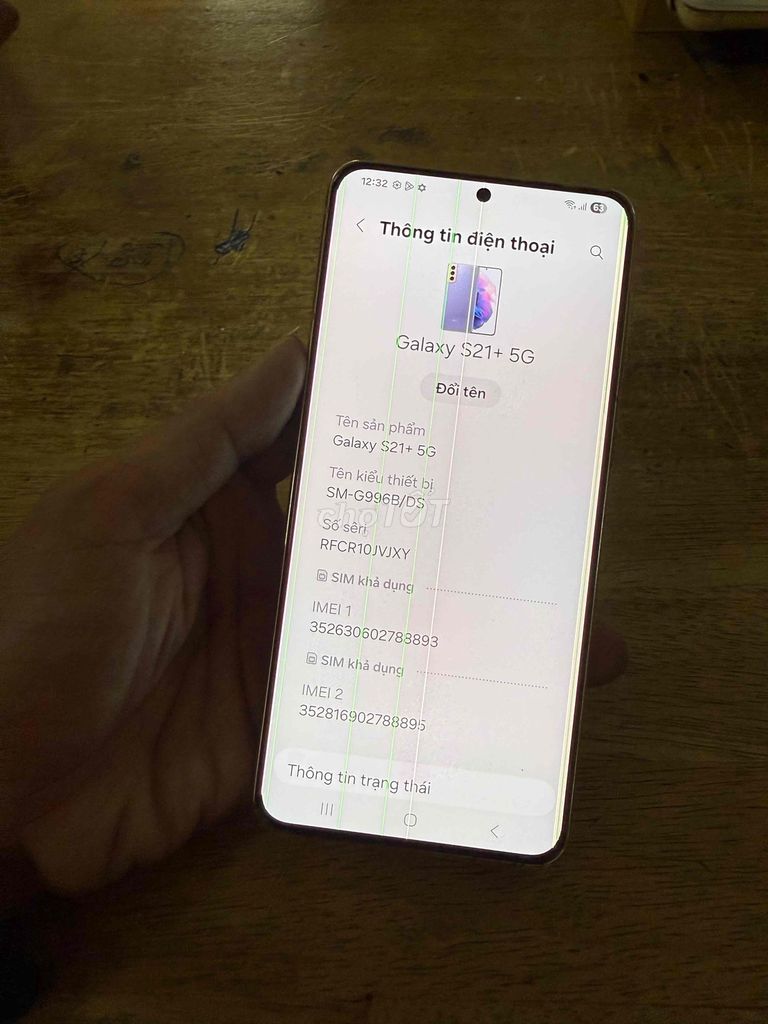 Samsung S21 Plus 5G 8GB/128GB Tím. Mua bán Điện thoại tại Quận Tân Bình Tp Hồ Chí Minh được đăng bởi Huỳnh Chí Hào hình 1