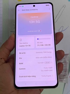 Realme 13+ 5G 12GB/256GB chính hãng, nguyên rin