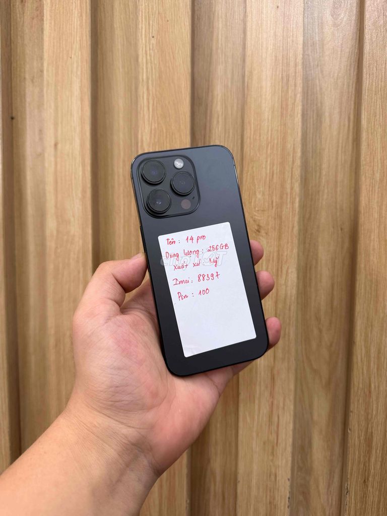 Apple iPhone 14 Pro 128GB Đen. Mua bán Điện thoại tại Quận Đống Đa Hà Nội được đăng bởi  HT Mobie Trả góp nợ xáu bao duyệt hình 1