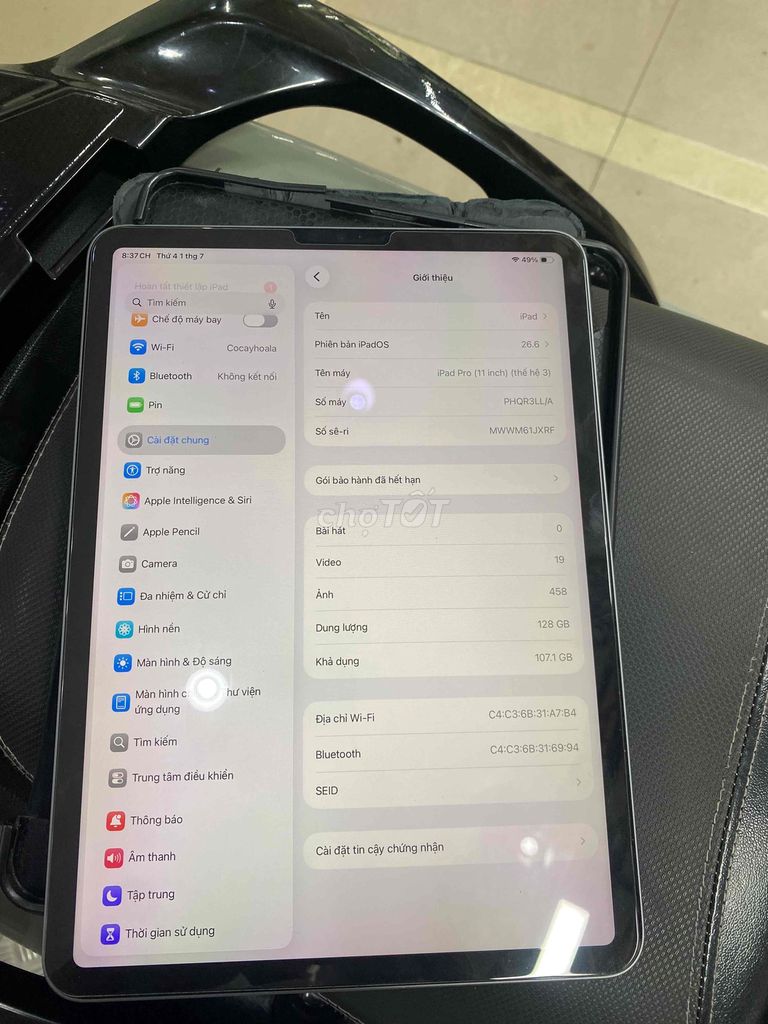 iPad Pro M1 128GB Xám. Mua bán Máy tính bảng tại Quận Đống Đa Hà Nội được đăng bởi Dũng hình 1