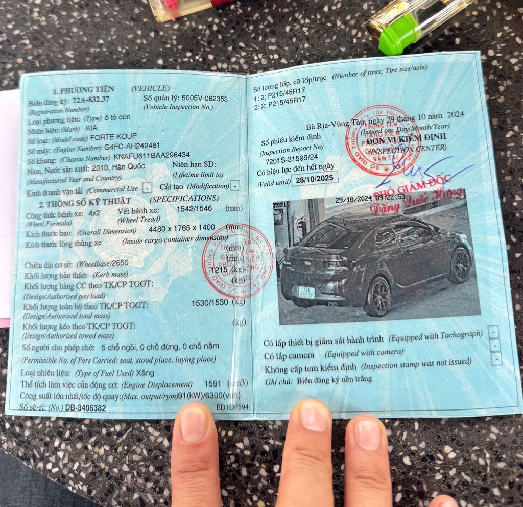 KIA KOUP SPORTS super  2010 AT - 113 km. Mua bán Ô tô tại Thị xã Phú Mỹ Bà Rịa - Vũng Tàu được đăng bởi CAO KHÁNH NGÂN hình 7