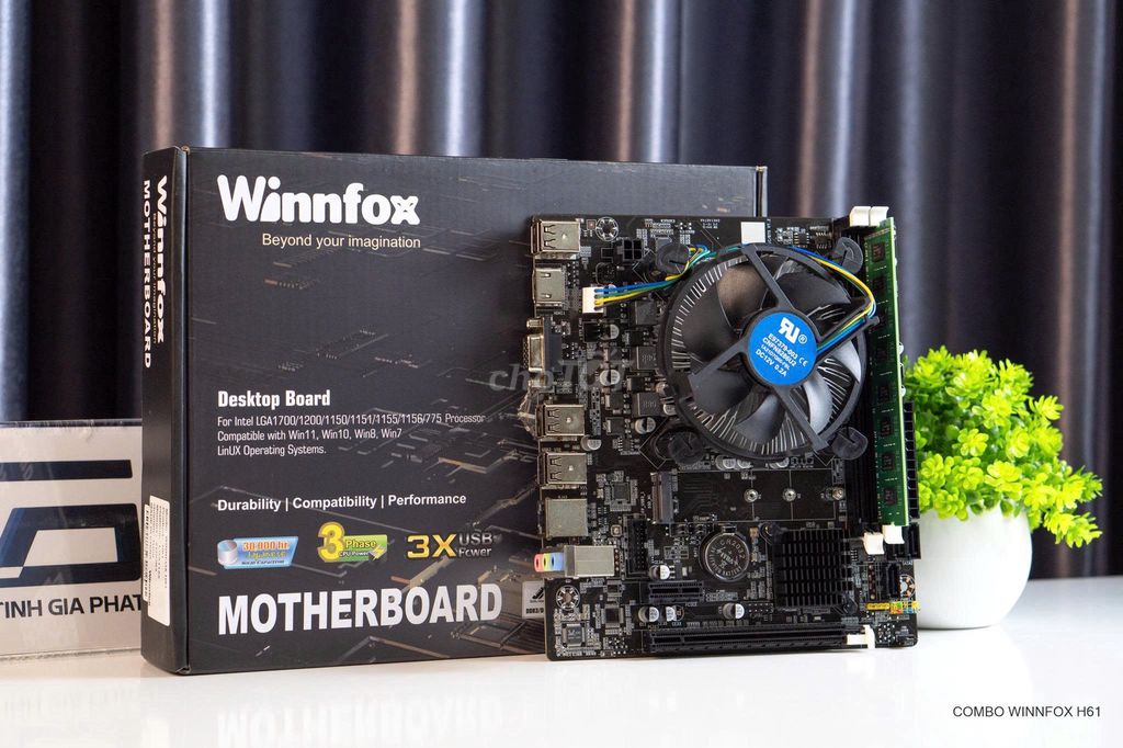 COMBO Mainboard H61 New + CPU + Ram 8G +Fan BH 24T. Mua bán Linh kiện (RAM, Card...) tại Quận 6 Tp Hồ Chí Minh được đăng bởi Trần Thành Đại hình 4