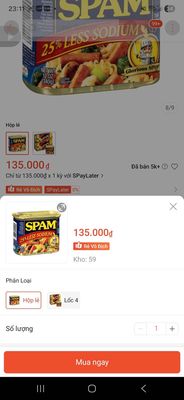 Spam pate. Mua bán Đồ ăn, thực phẩm và các loại khác tại Huyện Nhà Bè Tp Hồ Chí Minh được đăng bởi Trần Lộc