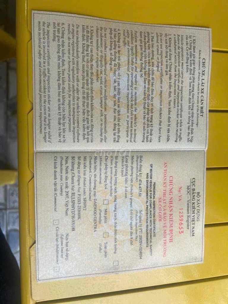 Daewoo Gentra 2007 SX 1.5 MT - 200000 km. Mua bán Ô tô tại Thành phố Buôn Ma Thuột Đắk Lắk được đăng bởi Vu dinh khang hình 6