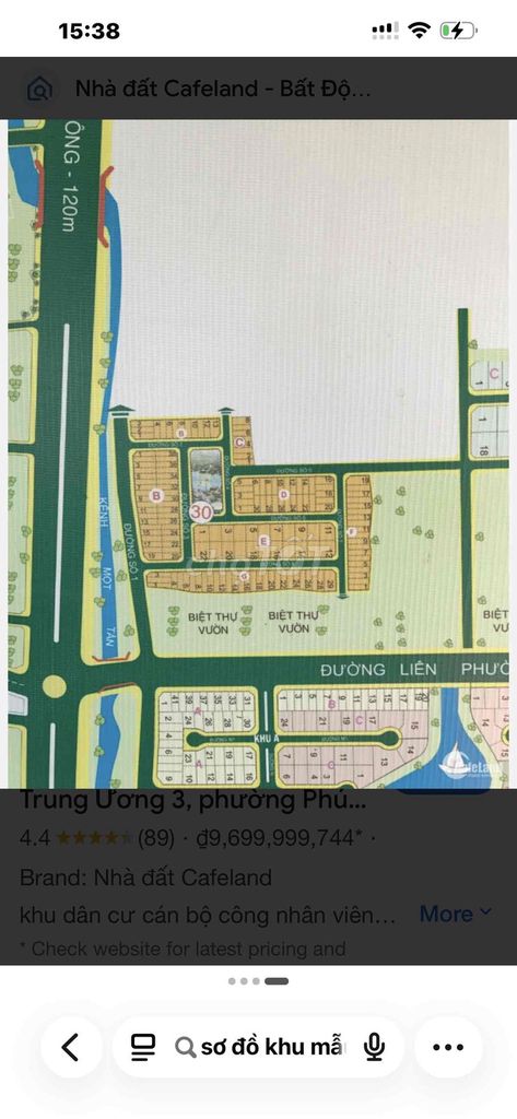 CHÍNH CHỦ BÁN ĐẤT LÔ  E13 KHU MẪU GIÁO TRUNG ƯƠNG – PHƯỜNG PHÚ HỮU, QU - ảnh 3
