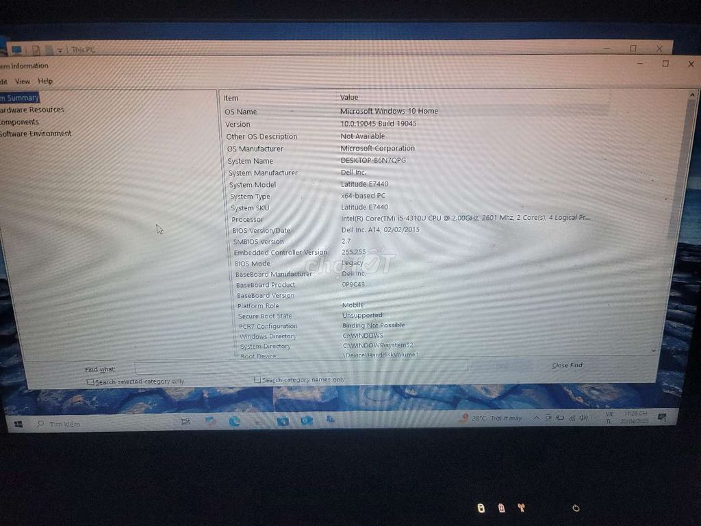 Dell latitude E7740