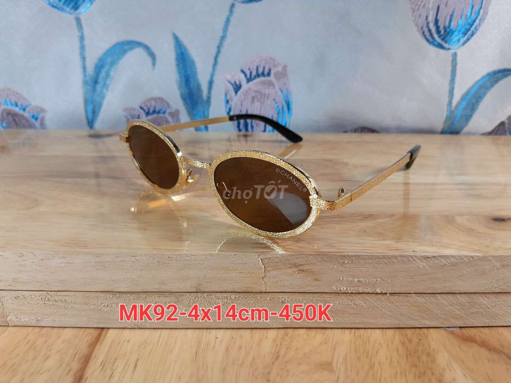 Mắt kính Chanel mạ vàng MK92