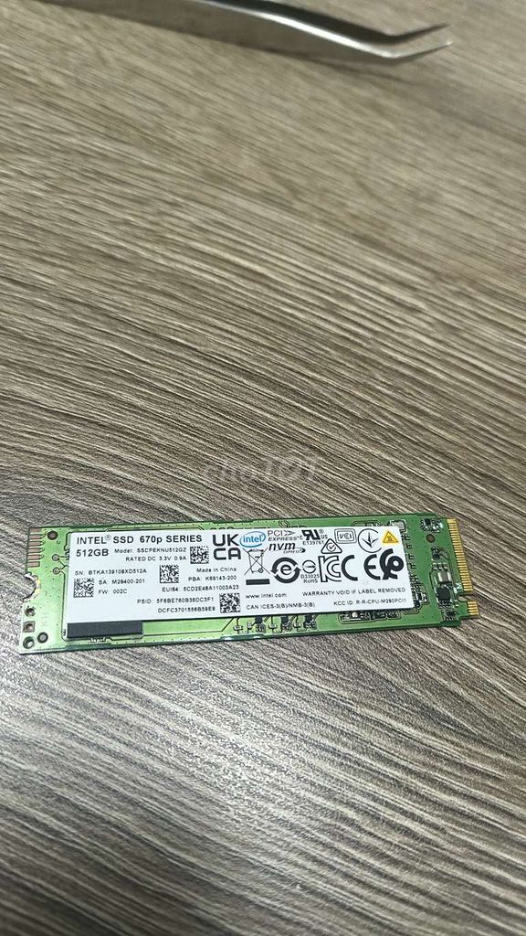 Ổ cứng SSD Intel 670p 512GB. Mua bán Linh kiện (RAM, Card...) tại Thành phố Quảng Ngãi Quảng Ngãi được đăng bởi phuc tran hình 1