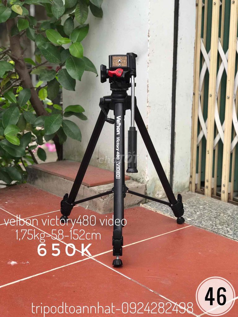 Chân máy ảnh, máy quay Velbon Victory Video 480