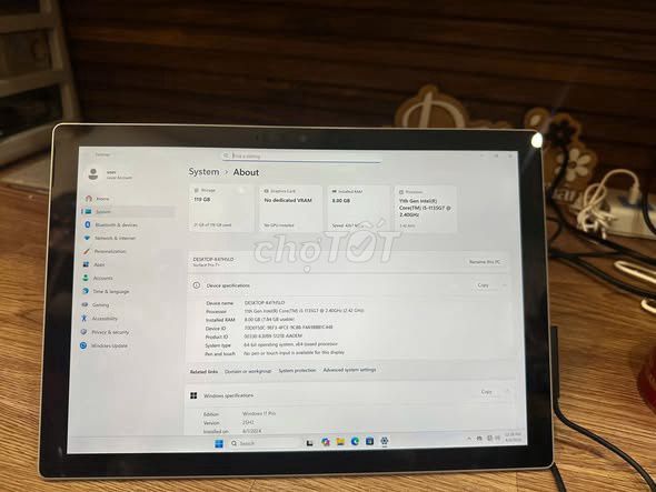 Microsoft Surface Pro 7 Plus i5 8GB/128GB Đã sử dụng. Mua bán Máy tính bảng tại Thành phố Tân An Long An được đăng bởi Hội Đồ Điện Tử hình 1