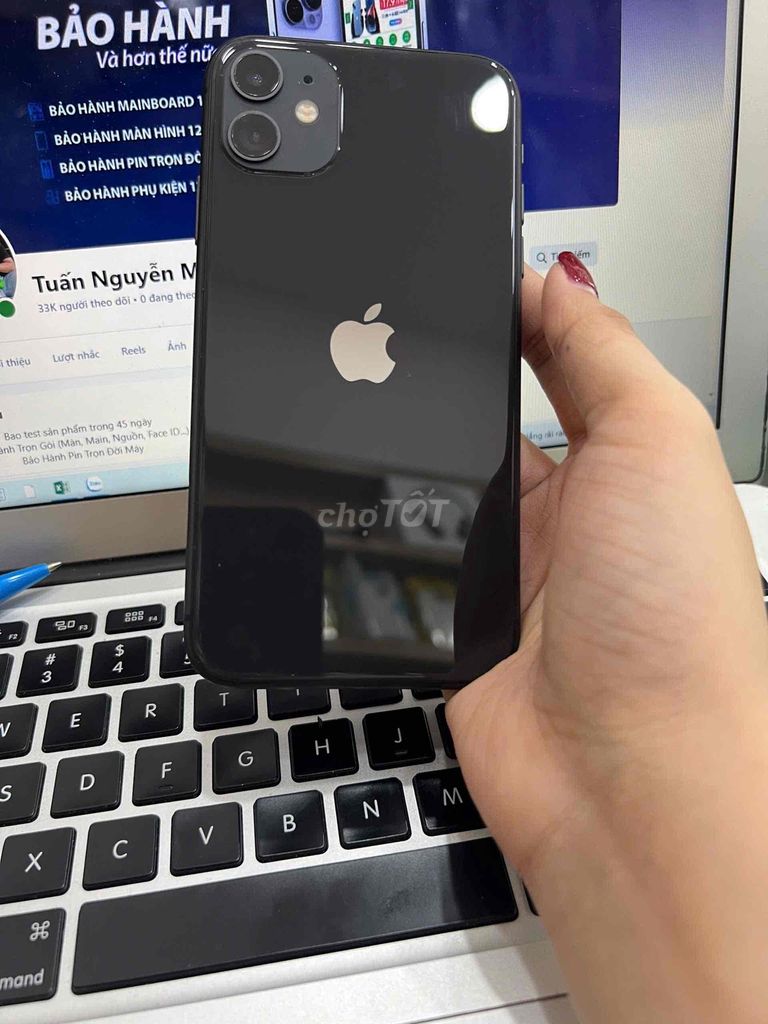 iphone 11 64g đen lla máy đẹp 99