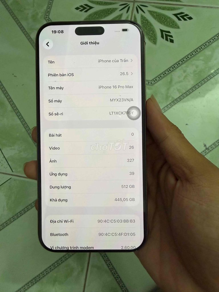 Apple iPhone 16 Pro Max 512GB Vàng 88%. Mua bán Điện thoại tại Quận Bình Thạnh Tp Hồ Chí Minh được đăng bởi chí trần hình 1