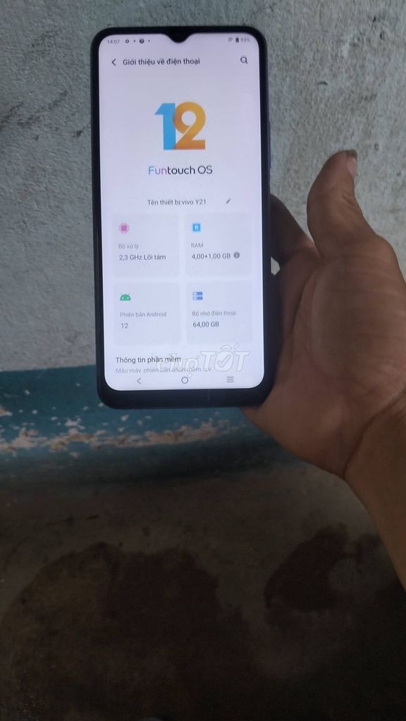Vivo Y21 4GB/64GB Xanh. Mua bán Điện thoại tại Quận 1 Tp Hồ Chí Minh được đăng bởi Hội Đồ Điện Tử hình 1