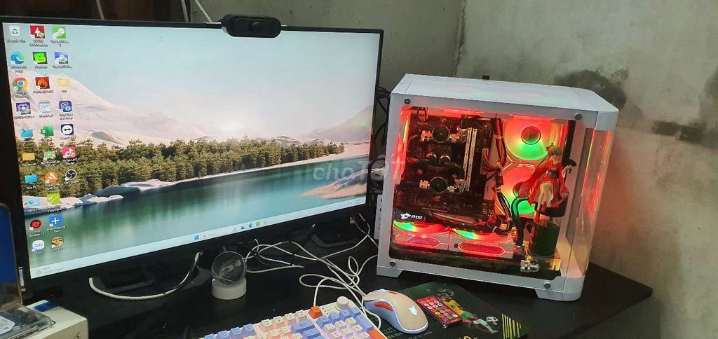 Pc custom 2 tản nước.