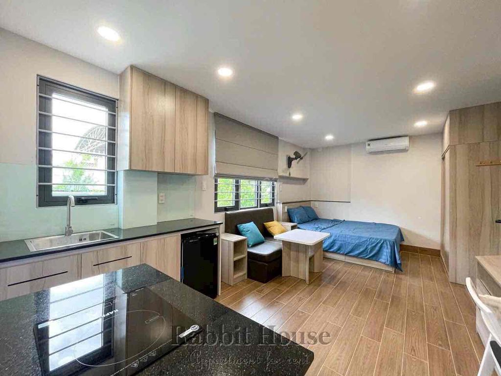 🧧Studio 40m2 - mới 100% ngay Ngã Tư Hàng Xanh. 2 cửa sổ thoáng.