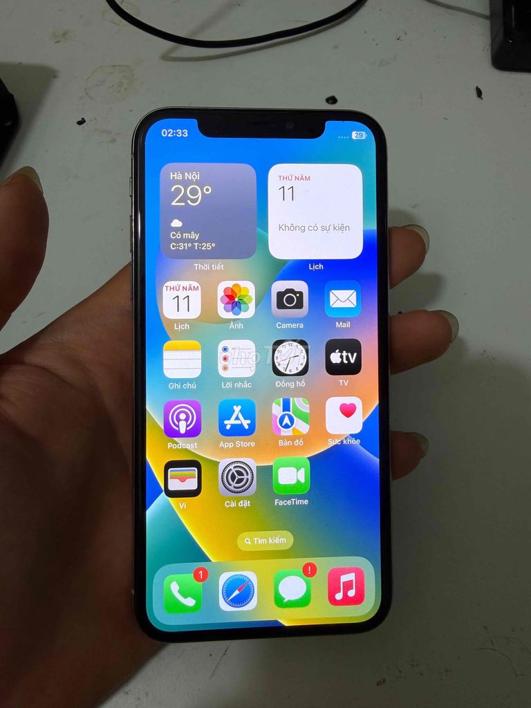 Apple iPhone X 64GB Trắng Nguyên zin. Mua bán Điện thoại tại Thị xã Duy Tiên Hà Nam được đăng bởi đình thường hình 1