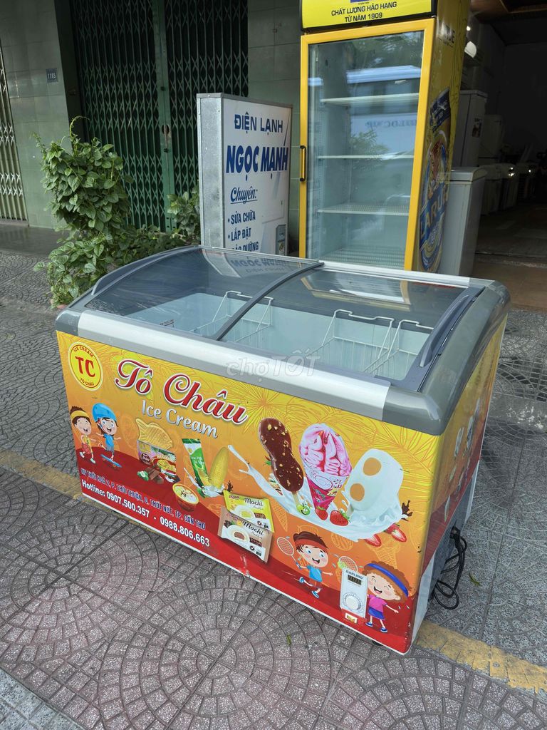 Tủ đông Darling 450l mặt gương đông hoàn toàn. Mua bán Tủ lạnh tại Quận Sơn Trà Đà Nẵng được đăng bởi Dương Ngọc Mạnh hình 1