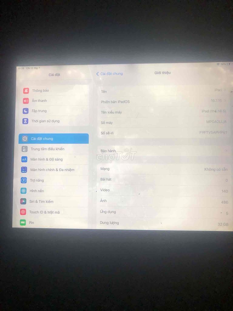 Apple iPad 5 Vàng 32 GB. Mua bán Máy tính bảng tại Quận 4 Tp Hồ Chí Minh được đăng bởi Thiện Nhân hình 1