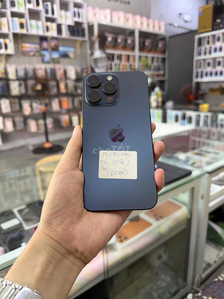 Apple iPhone 15 Pro Max 256GB Xanh Đã sử dụng. Mua bán Điện thoại tại Quận Hải Châu Đà Nẵng được đăng bởi Hoàng Táo 273 Nguyễn Hoàng Đà Nẵng hình 1