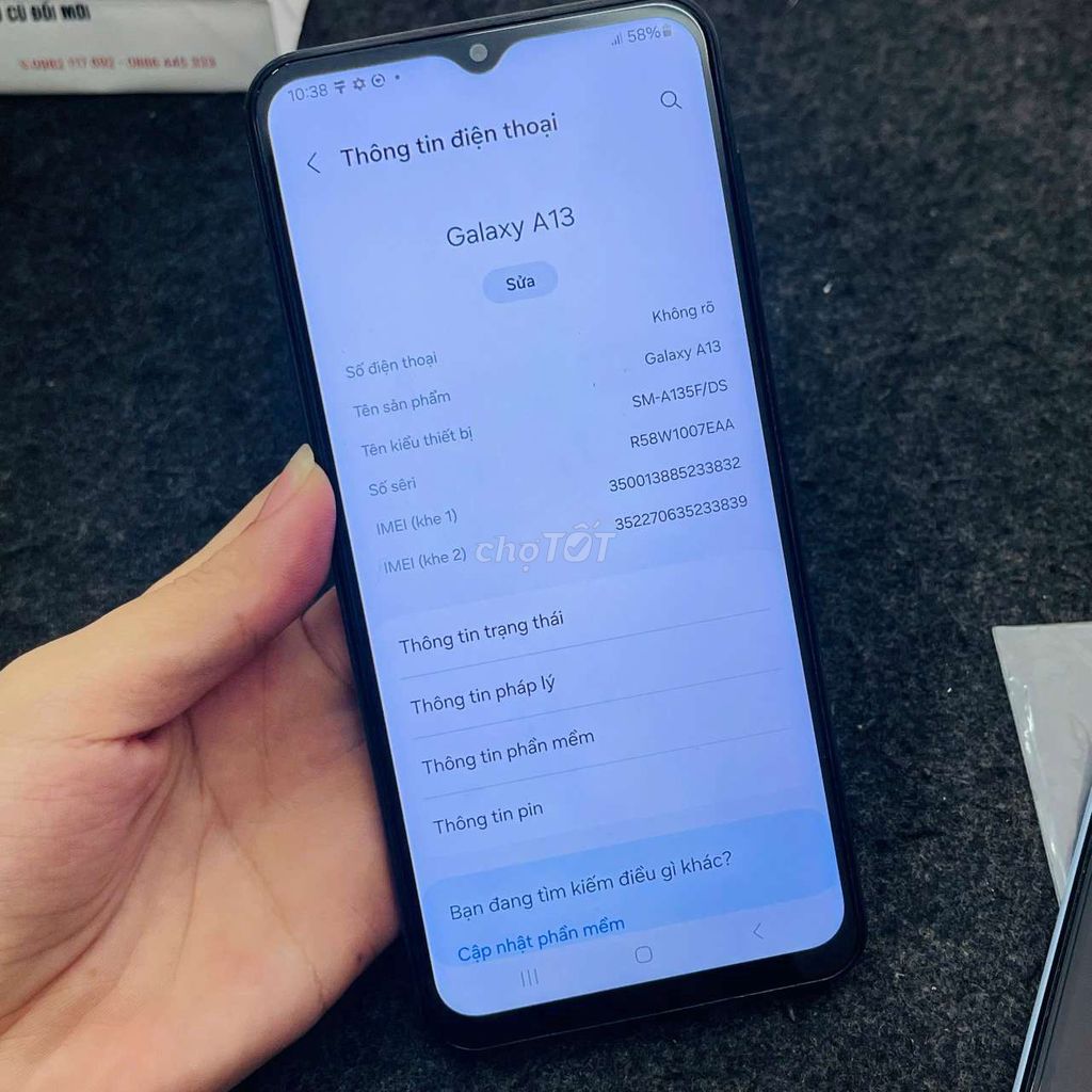 Samsung Galaxy A13 128GB Đen. Mua bán Điện thoại tại Quận Thanh Xuân Hà Nội được đăng bởi nguyễn nga hình 1