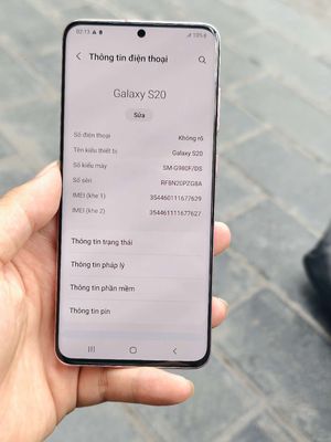 Samsung Galaxy S20 Hồng