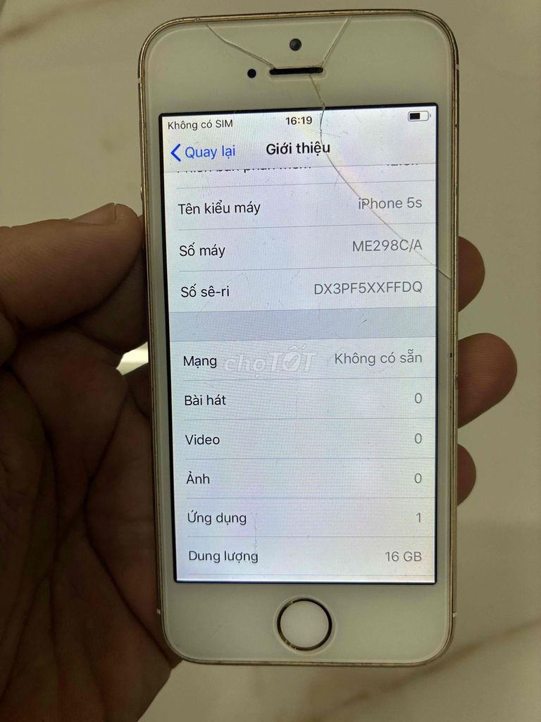 5s bể màn như hình. Mua bán Điện thoại tại Quận Tân Bình Tp Hồ Chí Minh được đăng bởi Nguyễn Ngọc hình 1