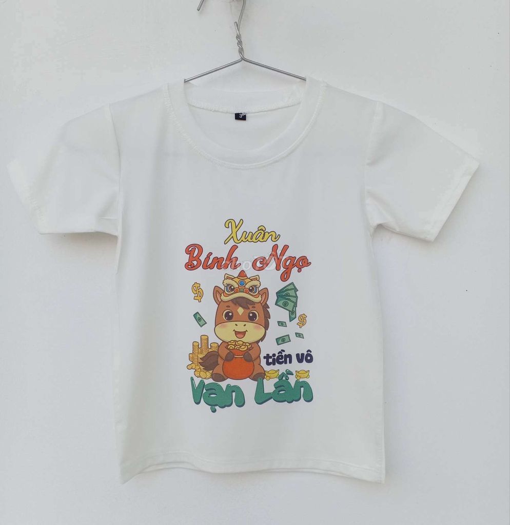 Áo thun ch bé in hình Tết Bính Ngọ. Mua bán Mẹ và bé tại Quận 10 Tp Hồ Chí Minh được đăng bởi Kim Duyên hình 1
