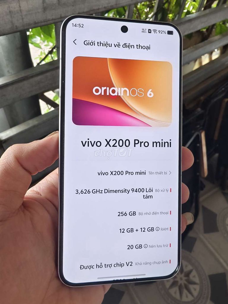Vivo X200 Pro mini bán hoặc giao lưu. Mua bán Điện thoại tại Thành phố Buôn Ma Thuột Đắk Lắk được đăng bởi Tiến Mạnh hình 1