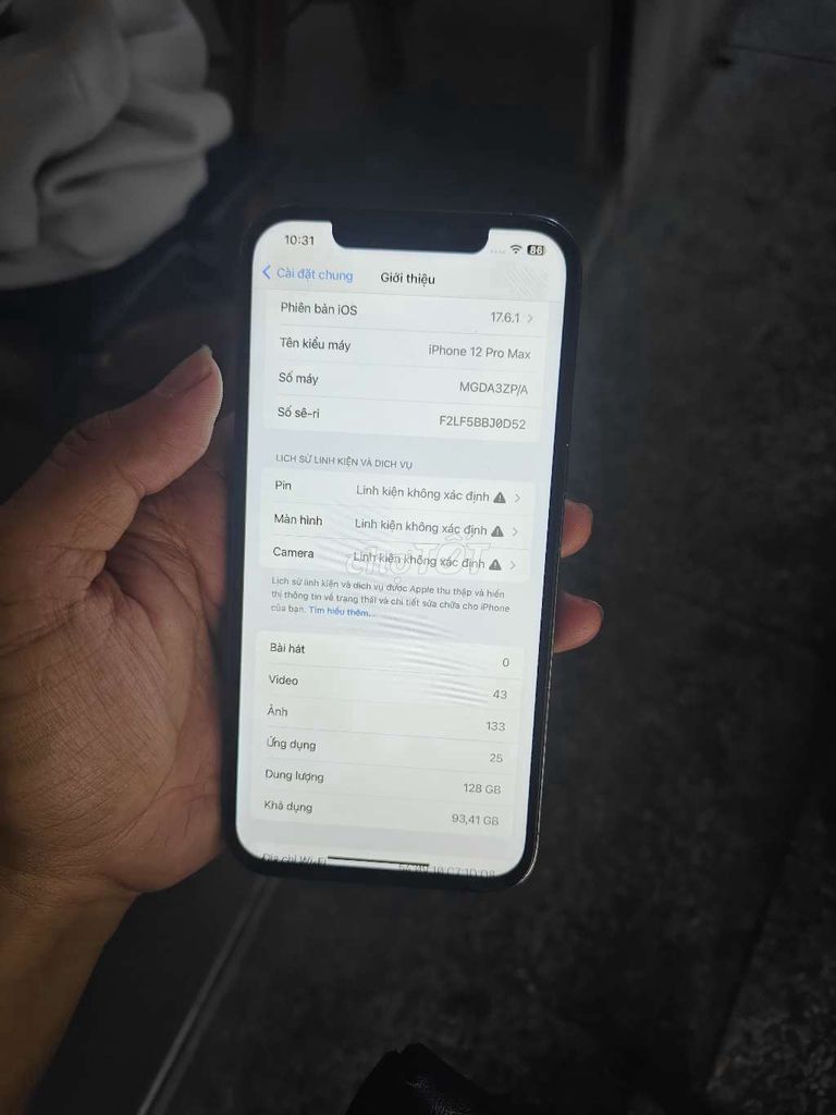 Apple iPhone 12 Pro Max 128GB bán hay giao lưu. Mua bán Điện thoại tại Thành phố Biên Hòa Đồng Nai được đăng bởi hữu tài hình 1