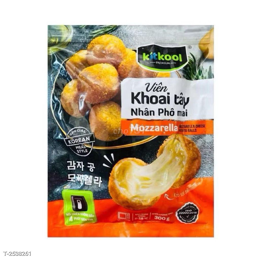 Viên khoai tây nhân phô mai mozzarella  300g TTS. Mua bán Đồ ăn, thực phẩm và các loại khác tại Quận 11 Tp Hồ Chí Minh được đăng bởi Siêu thị Anh Tú 88 hình 1