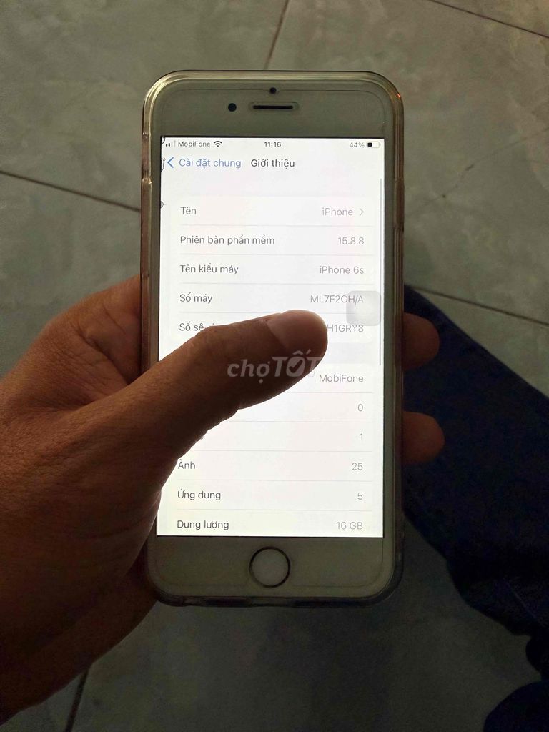 Apple iPhone 6s 16GB quốc tế , màn zin full cn. Mua bán Điện thoại tại Huyện Hóc Môn Tp Hồ Chí Minh được đăng bởi manh pham hình 1