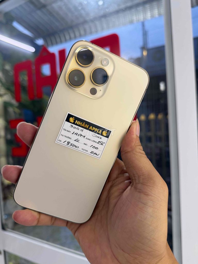 iPhone 14 Pro Max 256GB Vàng Mỹ 99% pin 100%. Mua bán Điện thoại tại Thành phố Cà Mau Cà Mau được đăng bởi NHAN APPLE hình 1